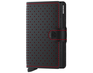 Peněženka Miniwallet Secrid Perforated Black-Red
