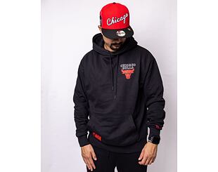Mikina New Era NBA Half Logo Oversized Hoody Chicago Bulls Black/Red