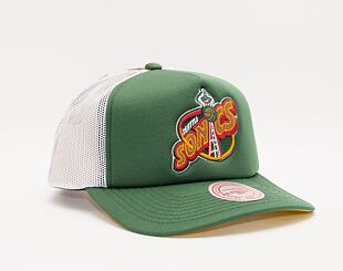 Kšiltovka Mitchell & Ness Off The Backboard Trucker Hwc Seattle Supersonics Green / White