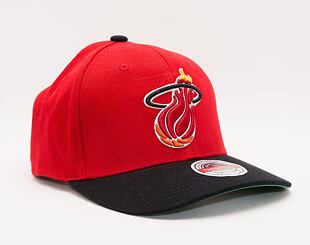 Kšiltovka Mitchell & Ness Team 2 Tone 2.0 Stretch Snapback Hwc Miami Heat Red / Black