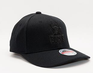 Kšiltovka Mitchell & Ness Blk/Blk Logo Classic Red Milwaukee Bucks Black