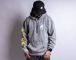 Mikina Rip & Dip X-Nerm Hoodie Charcoal Mineral Wash