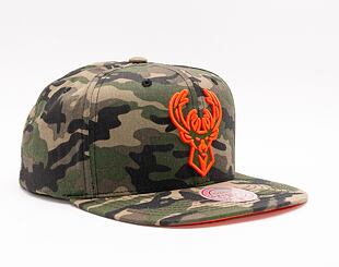 Kšiltovka Mitchell & Ness NEON CAMO POP SNAPBACK Milwaukee Bucks Camo