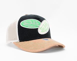 Kšiltovka Von Dutch Russel Trucker Corduroy Black/White