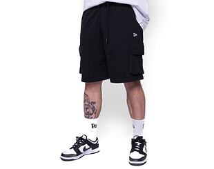 Kraťasy New Era Essentials Cargo Shorts Black / Optic White