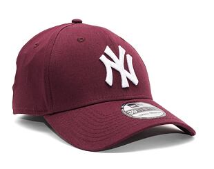 Kšiltovka New Era 39THIRTY MLB League Essential New York Yankees Maroon / White