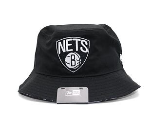 Klobouk New Era NBA Print Infill Bucket Brooklyn Nets Black
