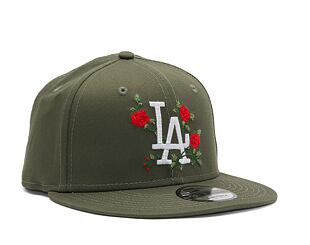 Kšiltovka New Era 9FIFTY MLB Flower Los Angeles Dodgers New Olive