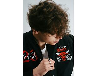 Custom Bunda New Era x Adam Wave Chicago Bulls Tribute Bomber Black / Red