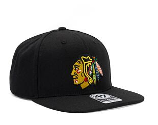 Kšiltovka '47 Brand NHL Chicago Blackhawks No Shot CAPTAIN Black