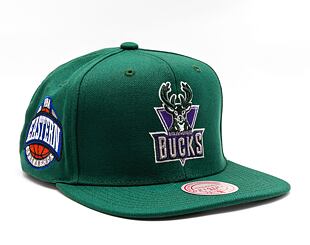 Kšiltovka Mitchell & Ness NBA Conference Patch Snapback Hwc Milwaukee Bucks Green