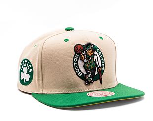 Kšiltovka Mitchell & Ness NBA Sail 2 Tone Snapback Boston Celtics Off White