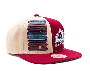 Kšiltovka Mitchell & Ness NHL Pop Panel Snapback Colorado Avalanche Off White