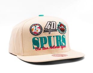 Kšiltovka Mitchell & Ness NBA Reframe Retro Snapback Hwc San Antonio Spurs Off White