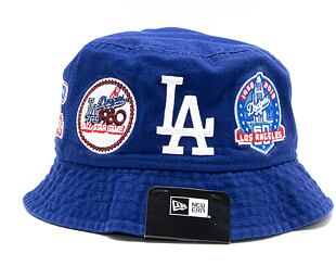 Klobouk New Era MLB Multi Patch Bucket Los Angeles Dodgers Dark Blue / White