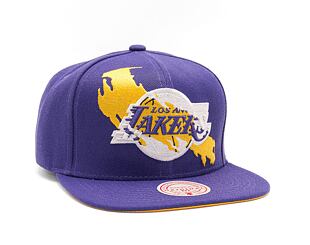 Kšiltovka Mitchell & Ness NBA Paint By Number Snapback Lakers Purple