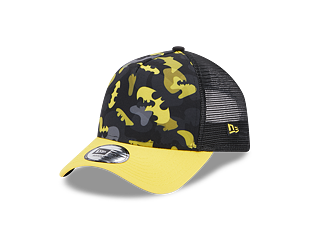 Dětská Kšiltovka New Era 9FORTY Kids A-Frame Trucker DC Print Batman Black / Upright Yellow