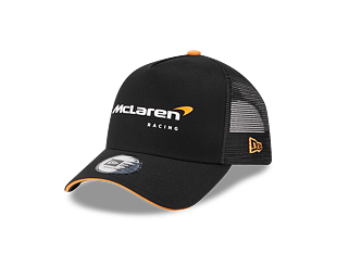 Kšiltovka New Era 9FORTY A-Frame Trucker Wordmark McLaren Racing Black Black