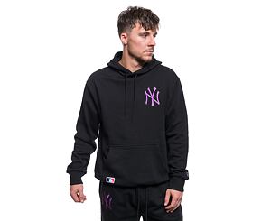 Mikina New Era League Essentials Oversized Hoody New York Yankees Black / Purple Nitro