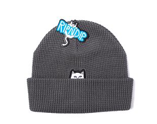 Kulich Rip N Dip Lord Nermal Waffle Knit Beanie Charcoal