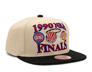 Kšiltovka Mitchell & Ness Nba Finals Remix Snapback Hwc Finals Lakers Vs. Pistons Off White