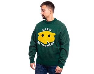Svetr The Dudes Early Retirement Crewneck Knit Green