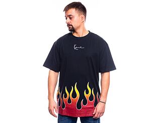 Triko Karl Kani  Small Signature Flame Tee black