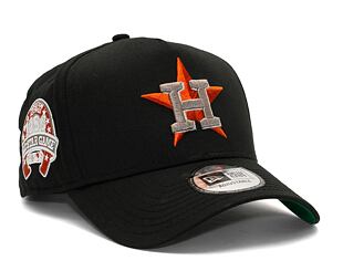 Kšiltovka New Era 9FORTY A-Frame MLB Patch Houston Astros Cooperstown Black / Kelly Green