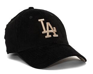 Kšiltovka New Era 9FORTY MLB Cord Los Angeles Dodgers Black / Ash Brown