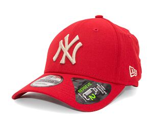 Kšiltovka New Era 9FORTY MLB Repreve New York Yankees Scarlet / Stone
