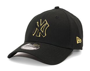 Kšiltovka New Era 9FORTY MLB Team Outline New York Yankees Black / Pineapple