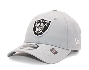 Kšiltovka New Era 9FORTY NFL Side Patch Las Vegas Raiders Grey / Black