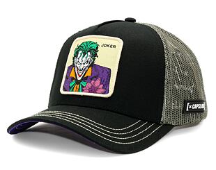 Kšiltovka Capslab DC Comics Trucker - Joker Sandwich Visor - Black / Purple