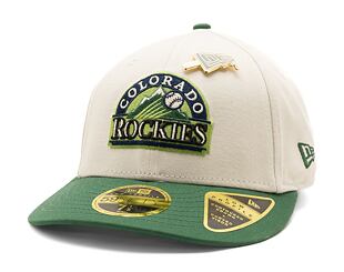 Kšiltovka New Era 59FIFTY Low Profile "Melted Cream" Pin - Colorado Rockies - Cream