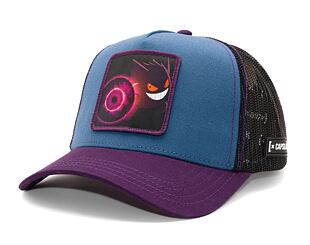 Kšiltovka Trucker Capslab X Pokémon - Gengar - Effet Bamboo