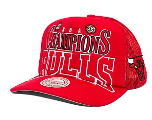 Kšiltovka Mitchell & Ness - NBA Big Champ Trucker - Chicago Bulls - Red