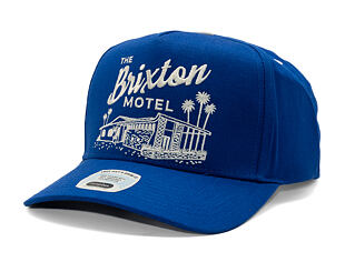 Kšiltovka Brixton - Brixton Motel C Np Hp Snapback - Electric Blue/Off White