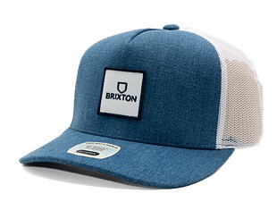 Kšiltovka Brixton - Alpha Block X C Mp Mesh Cap - Denim/White