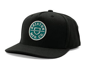 Kšiltovka Brixton - Crest C Mp Snapback - Black/Silver Pine
