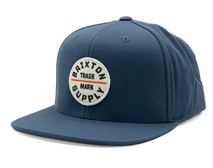 Kšiltovka Brixton - Oath Iii Snapback - Flint Stone Blue/White