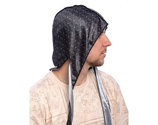 Šátek Karl Kani - Kani Monogram Aop Durag - Black / Grey