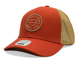 Kšiltovka Brixton - Crest X Mp Mesh Cap - Phoenix Orange/Mojave