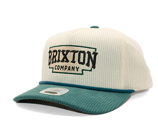 Kšiltovka Brixton - Pierson C Np Mp Snpk - Night Sage/Off White Corduroy