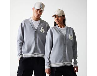 Svetr New Era - MLB Cardigan Knit - LA Dodgers - Heather Grey