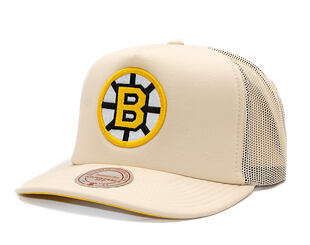 Kšiltovka Mitchell & Ness - Evergreen Trucker Vntg - NHL - Boston Bruins - Off White