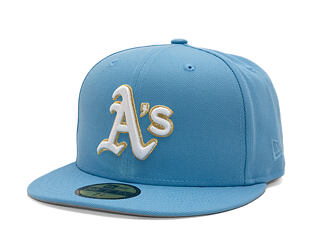 Kšiltovka New Era - MLB Seasonal 59FIFTY - Oakland Athletics - Sky Blue / Pink UV