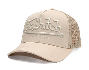 Kšiltovka Von Dutch - Trucker - Originals Logo Beige