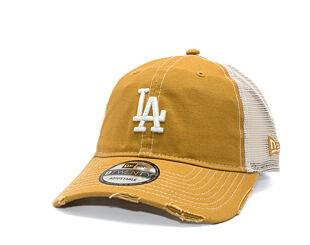 Kšiltovka New Era - MLB Cotton Canvas Trucker 9TWENTY - LA Dodgers - Dusted Ochre