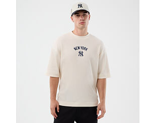 Triko New Era - MLB Waffle Box Tee - NY Yankees - Off White