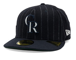 Kšiltovka New Era - MLB Moon Cooperstown 59FIFTY - Colorado Rockies - White And Navy Pinstripe